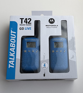 Motorola T42 Walkie-Talkies Blue Twin Pack (1 фото из 5)