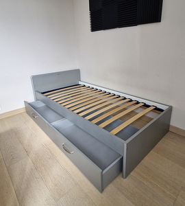 Malibu voodi 90 x 190 cm hõbe (4 foto / 7)