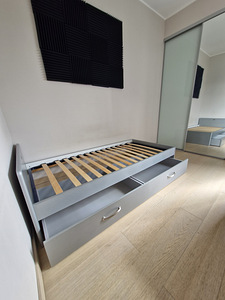 Malibu voodi 90 x 190 cm hõbe (7 foto / 7)