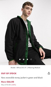 Vans Reversible Torrey Jacket In Green and Black (10 foto / 10)