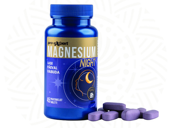 Magnesium Pro Expert NIGHT N45 paremaks uneks