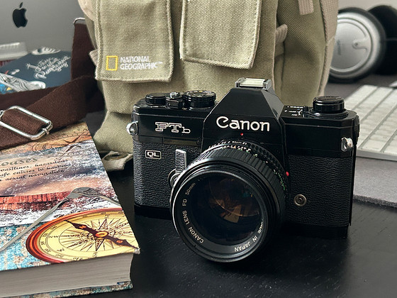 Canon FTb QL и Canon FD 50/1.2