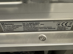 Electrolux ESF2400OW lauapealne nõudepesumasin (3 foto / 3)