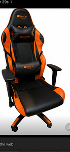 Игровое кресло Canyon Deimos GC-4 в черно-оранжевом цвете с металлическим каркас... (1 фото из 1)