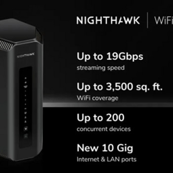 Nighthawk WiFi 7 Router RS700S, 19Gbps