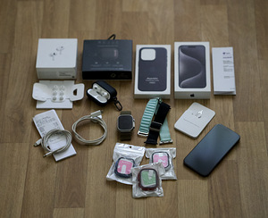 iPhone 15 Pro + Apple Watch Ultra 2 + AirPods Pro 2 (1 foto / 4)