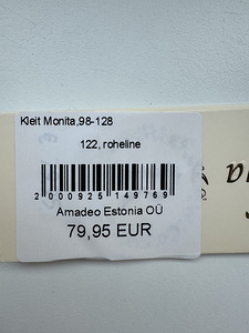 Tüdruku lõpukleit + peavõru, suurus 122 (5 foto / 5)