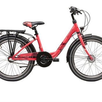 Laste jalgratas S´COOL Wave Steel LTD, 20" korallipunane/pun