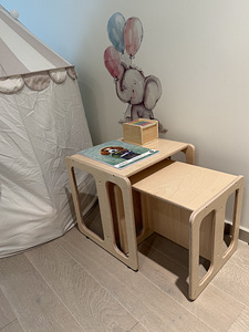 Стол и стул Montessori | Cube Chair & Table Set | как НОВЫЙ (5 фото из 7)