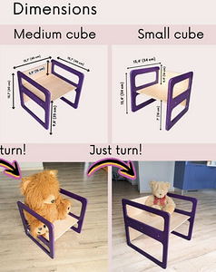 Стол и стул Montessori | Cube Chair & Table Set | как НОВЫЙ (6 фото из 7)