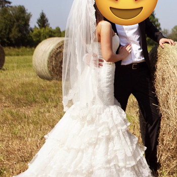 Свадебное платье и фата С/М
