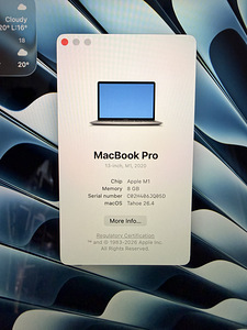 MacBook Pro 13" M1 / Space Gray + Original Apple LeatherCase (2 foto / 7)