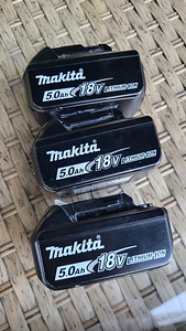 Аккумулятор Makita 18V BL1850B 5.0Ah 90Wh оригинал, 7 шт.! (1 фото из 2)