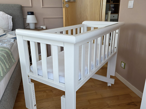 Прикроватная кроватка Troll Bedside Crib Sun (+ матрас и 2 простыни на резинке)