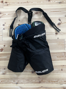 BAUER Hokipüksid JR LARGE + traksid (1 foto / 2)