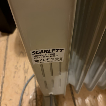Õliradiaator Scarlett sc -1162 2500W (11 sektsiooni)