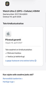 Apple Watch Ultra 2 Black Ti Milanese Lp uueväärne! Aku 100% (8 foto / 8)