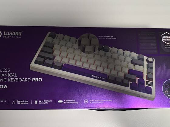 LORGAR WIRELESS MECHANICAL GAMING KEYBOARD PRO KBP7075W