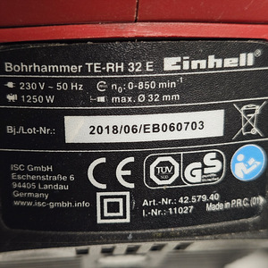 Перфоратор Einhell TE-RH 32 + чемодан (4 фото из 5)