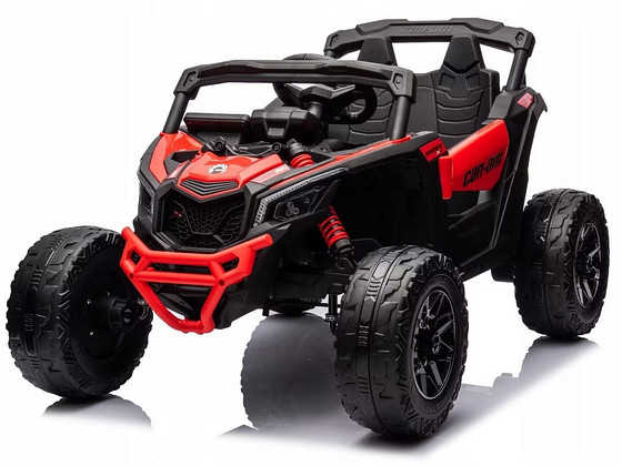 Электрический багги Can-Am Maverick, 24V, 4×4, 800W, белый, красный