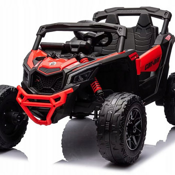 Электрический багги Can-Am Maverick, 24V, 4×4, 800W, белый, красный
