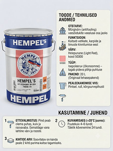 Hempel's A/F Economic SP-Sea 20 л необрастающая краска (3 фото из 4)