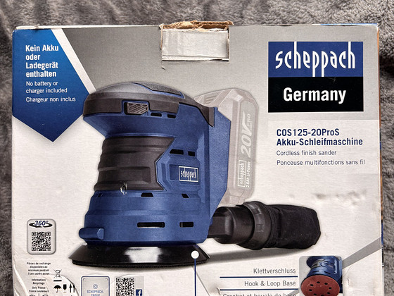 Аккумуляторная орбитальная шлифмашина Scheppach COS125-20Pro