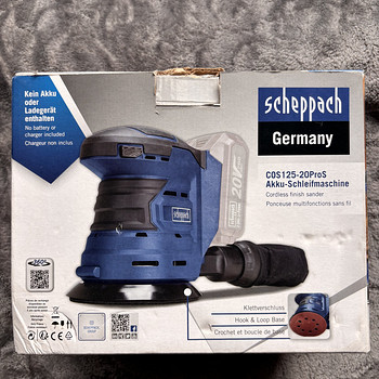 Аккумуляторная орбитальная шлифмашина Scheppach COS125-20ProS
