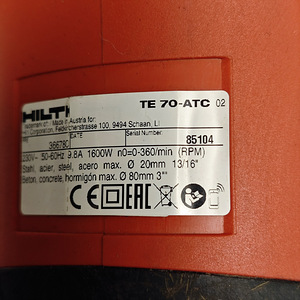 Перфоратор Hilti TE 70 + ящик (4 фото из 5)
