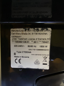 Kohvimasin Siemens EQ.9 s500 TI905501DE (5 foto / 6)