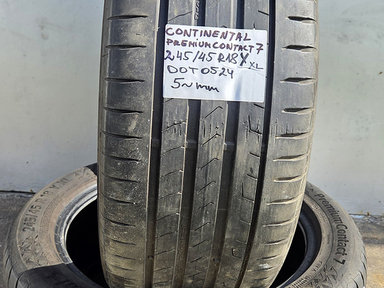 245/45 R18 (5 мм или 65% DOT 24) Continental PremCont 7 (2 шт.)
