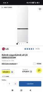LG GBB72PZEMN külmik-sügavkülmik (9 foto / 9)