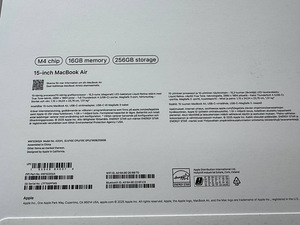 Müüa MacBook Air 15″ M4 kiibiga, 16 GB mälu ja 256 GB SSD-ga (4 foto / 4)