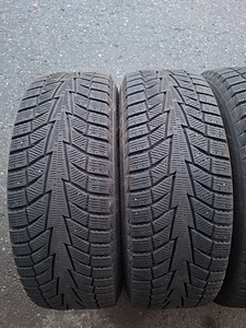 15" стальные диски Audi, VW, Škoda 5x112 + нешипованные шины Hankook M+S (3 фото из 4)