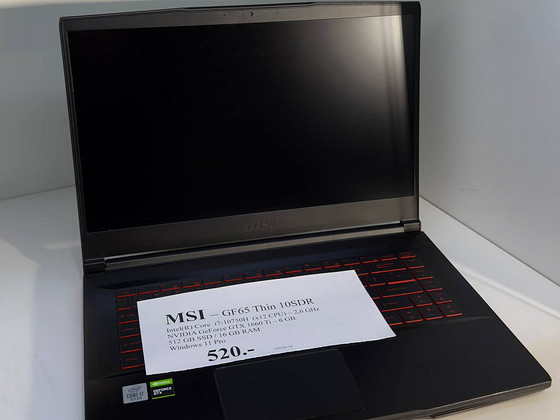 MSI GF65 Thin 10SDR игровой ноутбук