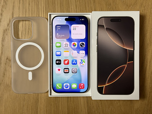Apple iPhone 16 Pro Desert Ti 128GB uueväärne! Aku 93% (6 foto / 7)