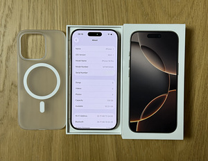 Apple iPhone 16 Pro Desert Ti 128GB uueväärne! Aku 93% (7 foto / 7)