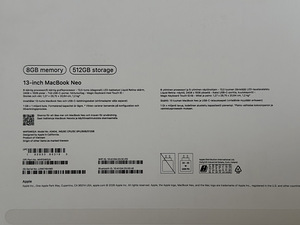 Apple Macbook Neo 13 8/512GB Indigo SWE uueväärne! Aku 100%. (8 foto / 9)