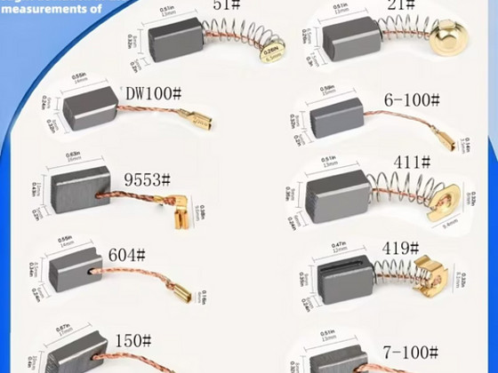 Süsinikharjad elektritööriistadele