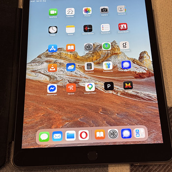 iPad (7th generation), 32GB, Wi-Fi, Space Gray, case include
