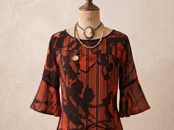 Max & Co. 100% Pure Silk Patterned Blouse / IT 40