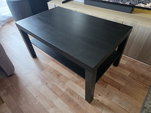 Ikea LACK Diivanilaud, mustjaspruun (1 foto / 2)