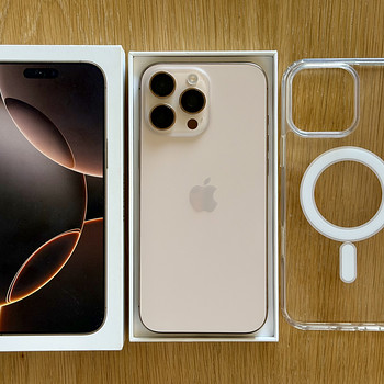 Apple IPhone 16 Pro Max Desert 256GB v heas korras. Aku 93%