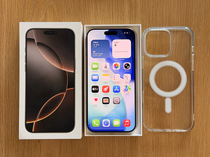 Apple IPhone 16 Pro Max Desert 256GB в очень хорошем состоянии. Аккумулятор 93% (6 фото из 8)