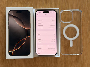 Apple IPhone 16 Pro Max Desert 256GB в очень хорошем состоянии. Аккумулятор 93% (7 фото из 8)