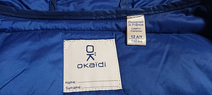 Синяя стёганая куртка Okaïdi, 12 лет / 152 см (3 фото из 5)