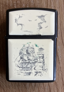 Zippo Scrimshaw Ship & Lighthouse 1995 – originaalkarp (6 foto / 6)