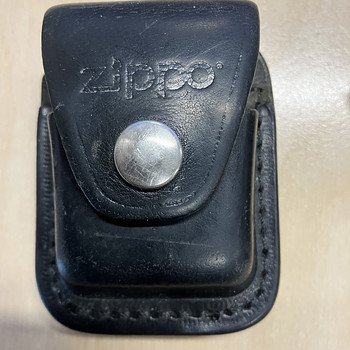 Originaal Zippo nahkkott – must nahk – 1990ndad