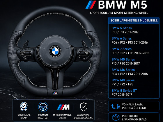 BMW 5,6,7 серии F10,F11,F01,F07 новый руль / steering wheel