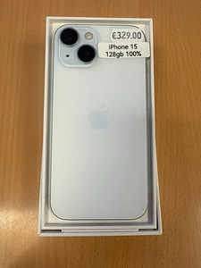 Apple iPhone 15 128GB White v heas korras (1 foto / 1)